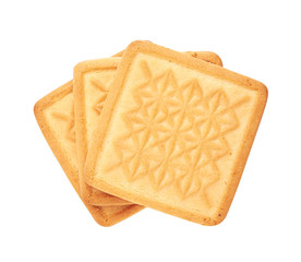 Cookies on white background
