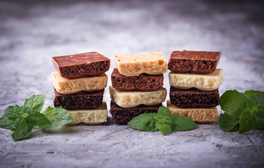 Different type of chocolate.