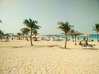 exotic sand beach in Dubai