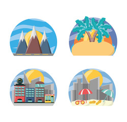 set landscape places to travel destination