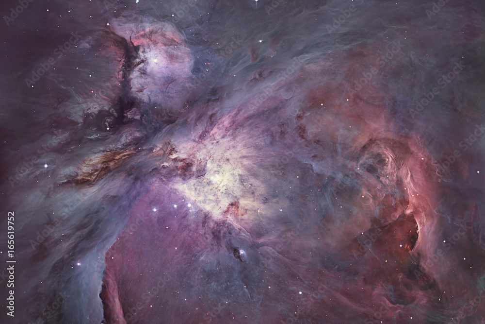Poster the orion nebula messier 42 diffuse nebula in constellation orion.