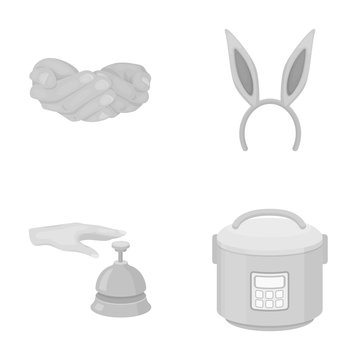 kitchen, convenience, business and other monochrome icon in cartoon style.microwave, multivark, technology, icons in set collection.