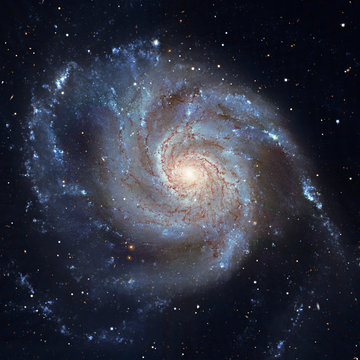 Fototapeta Pinwheel Galaxy Messier 101, M101 in the constellation Ursa Major. 
