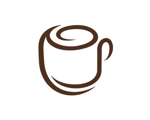 Cafe, Coffee and Mug Logo
