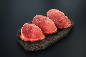 Raw pork meat