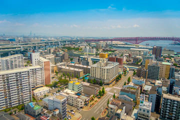 Obraz premium Osaka, Japan cityscape in the Abeno District