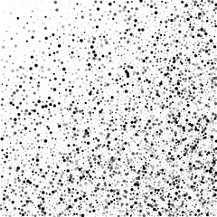 Dense black dots. Abstract random scatter with dense black dots on white background. Vector illustration.