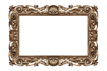 Old golden frame.