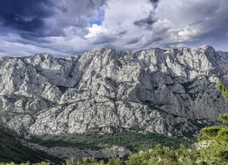 View of the rocky mountain.