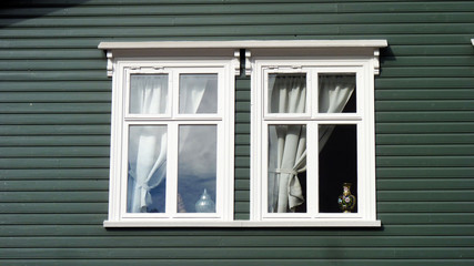 Häuserfassade in Akureyri Island