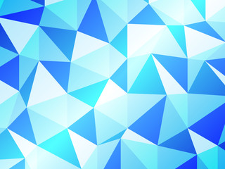 ポリゴン　ブルー　光彩