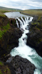 Naklejka na ściany i meble Kolufossar Wasserfall in Island 