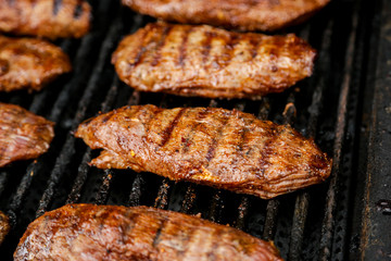 Grilled barbecue meat bbq food outdoors event catering 