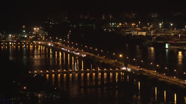Miami Bridge - Timelapse at Night
