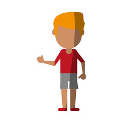 man cartoon isolated casual