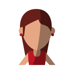 woman cartoon isolated casual