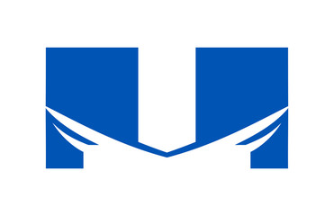 Obraz premium LL Double Square Swoosh Mirror Letter Logo