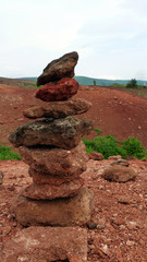 rote Erde in Island