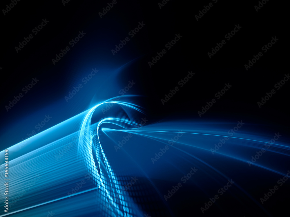 Fototapete abstract background element. fractal graphics series. curves, blurs and twisted grids composition. b