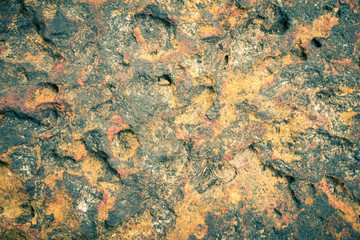 Laterite Stone Texture or Stone Background for Design in Vintage Tone