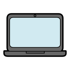 isolated pc laptop icon vector illustration graphic design