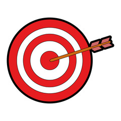 isolated target shooting icon vector illustration graphic design