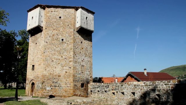Kula - Tower as the rest of the castle fortifications in New Pazar (Novi Pazar) The city located in southwest Serbia, in the Raska District.