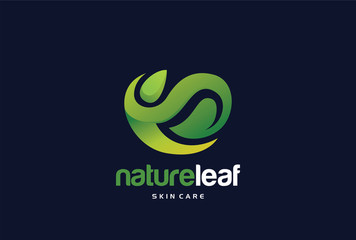 Nature Leaf Logo Template Design Vector, Emblem, Design Concept, Creative Symbol, Icon