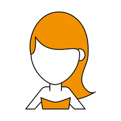 woman cartoon isolated casual