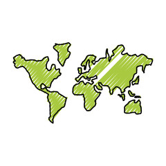 Fototapeta premium World earth isolated