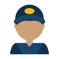 Courier delivery man