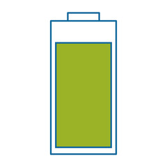 isolated charged battery icon vector illustration graphic design