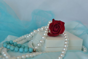 Rose and pearls