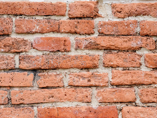 Pattern of ancient brown brick wall  background