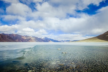 Scenic View Of Lake And Mountain Against Sky