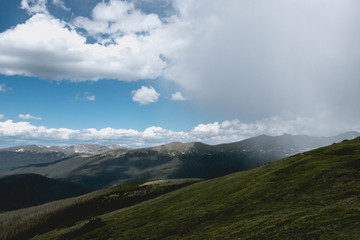 Changing weather in the Rocky Mountains