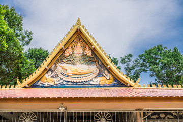Fototapeta premium The roof of Thai ancient house.