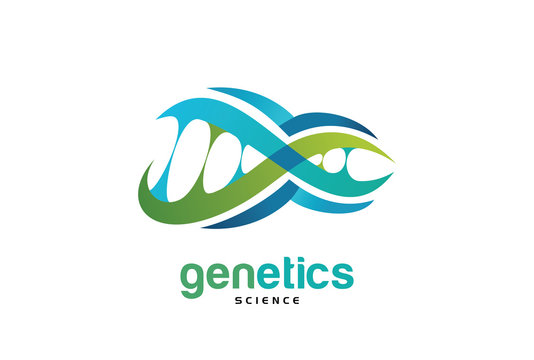 Genetics DNA Biology Logo Template Design Vector, Emblem, Design Concept, Creative Symbol, Icon