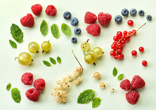 various fresh berries