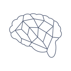 Human brain symbol