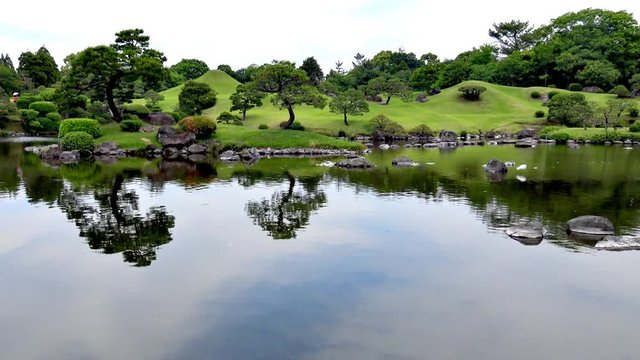 新緑の 水前寺成趣園