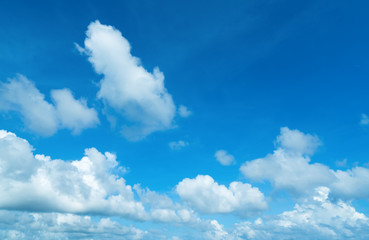 Blue sky and white clouds