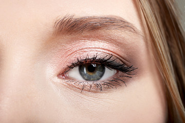 Naklejka premium Eye with makeup