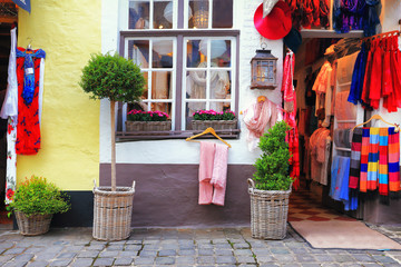 Fototapeta premium Widok ulicy Brugii