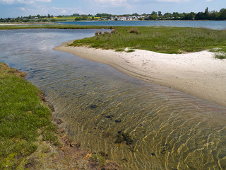 Beautiful coastline beach Funen Denmark