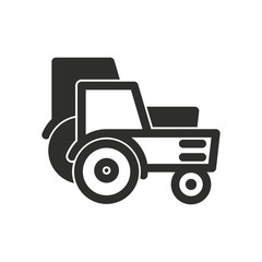 Tractor vector icon.