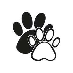 Paw vector icon.