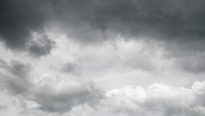 Rainy clouds in the sky. Before rain