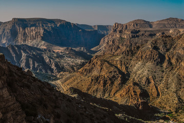 Oman Al Hajar mountain range