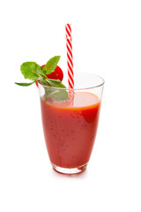 Fresh vegetable smoothie. Tomato juice